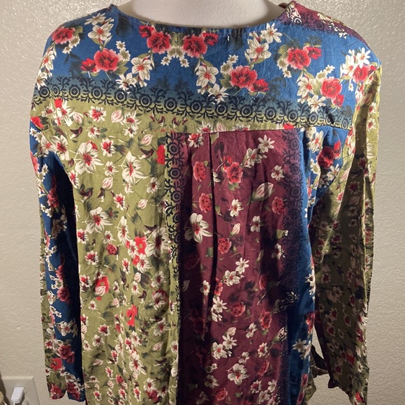 Cellabie tunic shirt dress Xl floral pattern - Picture 5 of 8